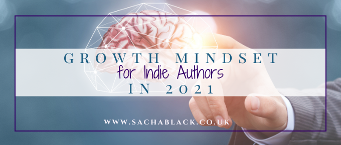 growth mindset for indie authors picture of a brain lit up